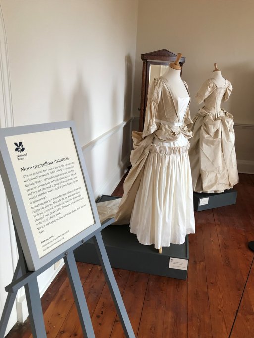 ‘A Dress Fit for a King’, an exhibition at Berrington Hall, featuring two mantua dresses made by Michelle Barker. ‘A Dress Fit for a King’, an exhibition at Berrington Hall, featuring two mantua dresses made by Michelle Barker.