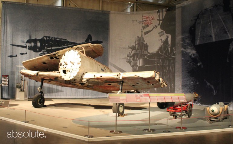 An exhibition at the Pearl Harbor Aviation Museum, protected by Freestanding Barriers and related information displayed on an Extender Reader Rail. An exhibition at the Pearl Harbor Aviation Museum, protected by Freestanding Barriers and related information displayed on an Extender Reader Rail.