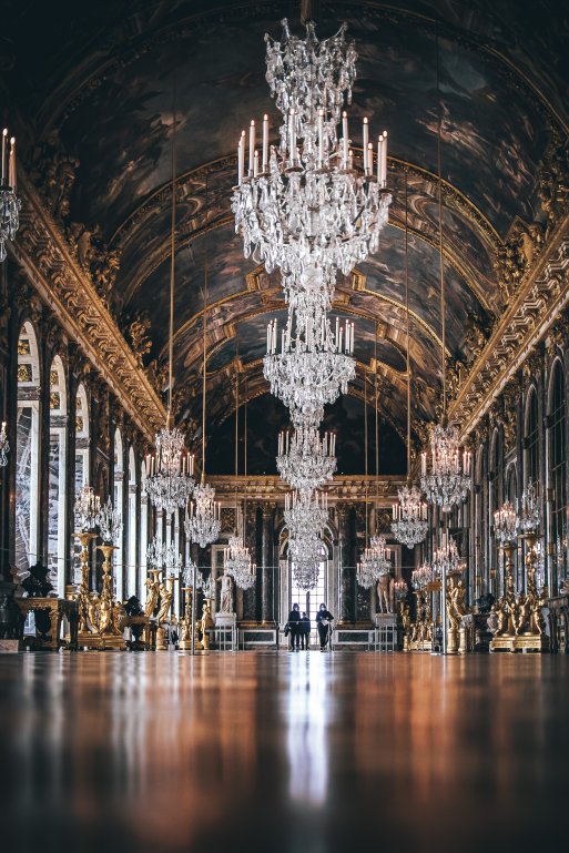 Palace of Versailles - Hall of Mirrors, France. Palace of Versailles - Hall of Mirrors, France.