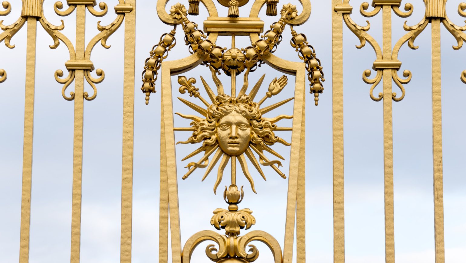 The Golden Gates of the Palace of Versailles. 