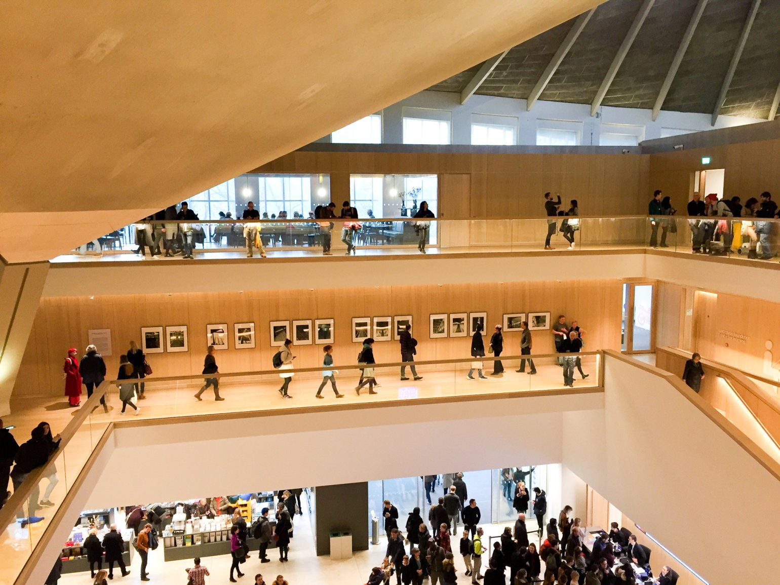 The atrium at The Design Museum, London, UK.  The atrium at The Design Museum, London, UK.