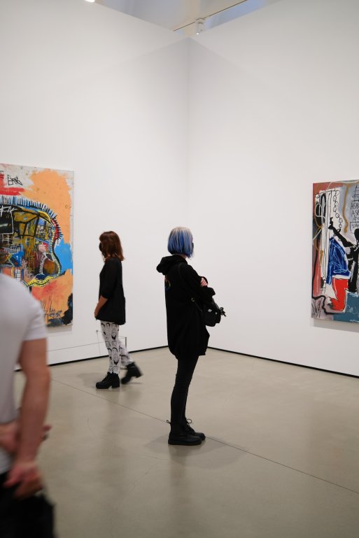 Visitors of The Broad Museum, LA, looking at artworks protected by Absolute Museum & Gallery Art Stanchions. Visitors of The Broad Museum, LA, looking at artworks protected by Absolute Museum & Gallery Art Stanchions.