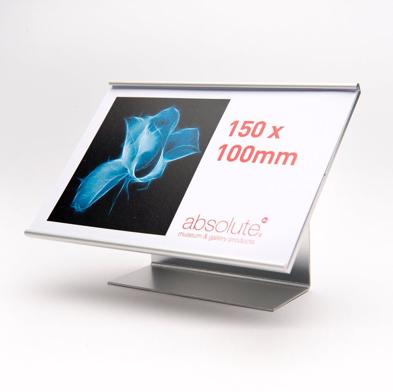 An Absolute Freestanding Label Holder - a portable information signage solution. An Absolute Freestanding Label Holder - a portable information signage solution.