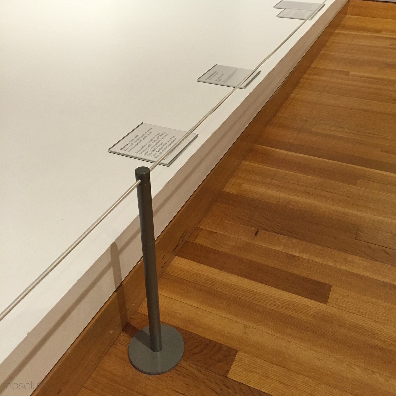 Surface Mounted Stanchion Barrier Absolute Museum & Gallery Products