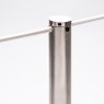 White Elasticated Barrier Cord in use with a stainless steel Absolute protective barrier.