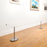 Absolute Products protecting artwork in a gallery using protective barriers, elasticated cord and wall terminators.