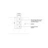 Drawing explaining the installation of the floor socket barrier into a floor surface.