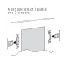 Drawing explaining how Ryman hangers are fitted with spring keepers.