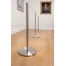 Art gallery using Freestanding Q Barriers fitted with Q barrier cuffs, allowing additional lines of elasticated cord between