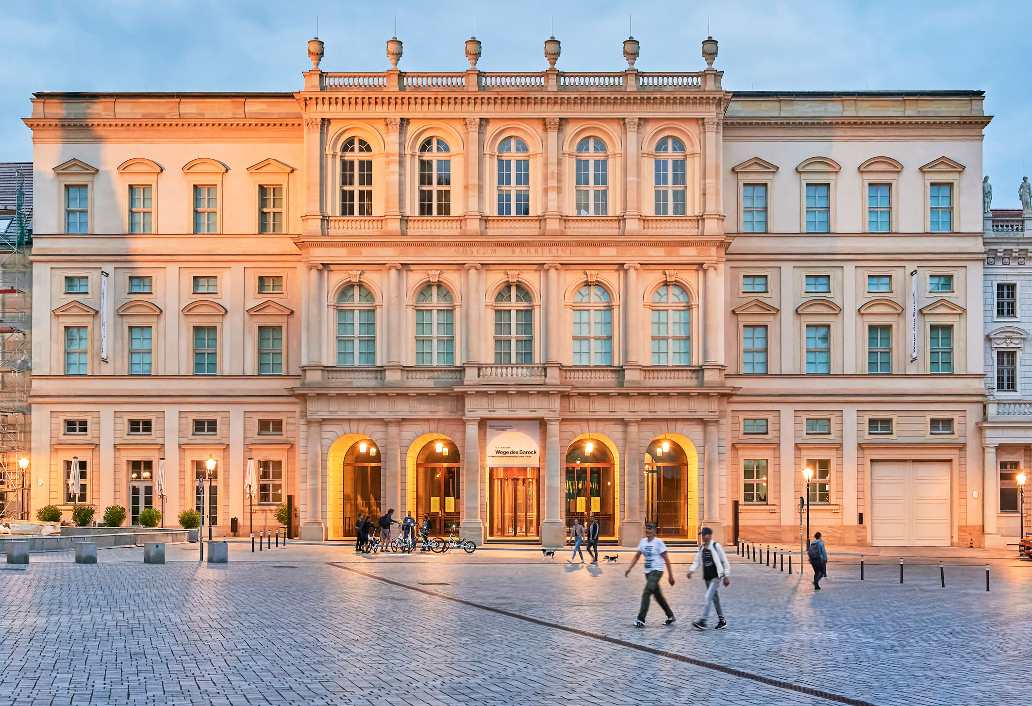 Exterior shot of the Museum Barberini, Potsdam, Germany. 